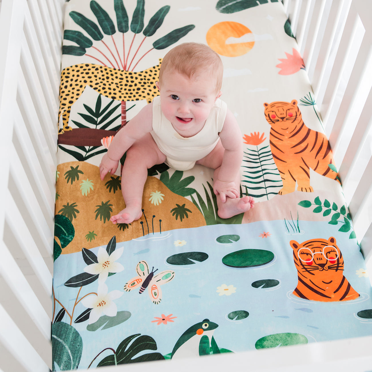 Jungle Tribe - Baby Crib Sheet main image 1