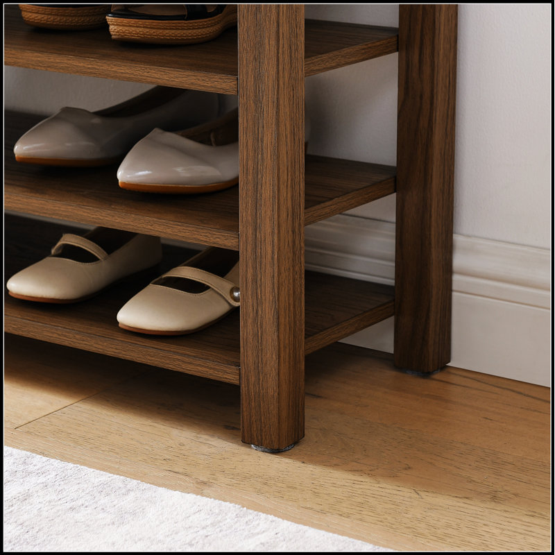 Height-Adjustable Long Shoe-Changing Bench With Concealed Storage And Comfortable Seating, Perfect For Entryways And Foyers