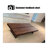 Nut-brown Solid Wood Rectangular Coffee Table-1945085441