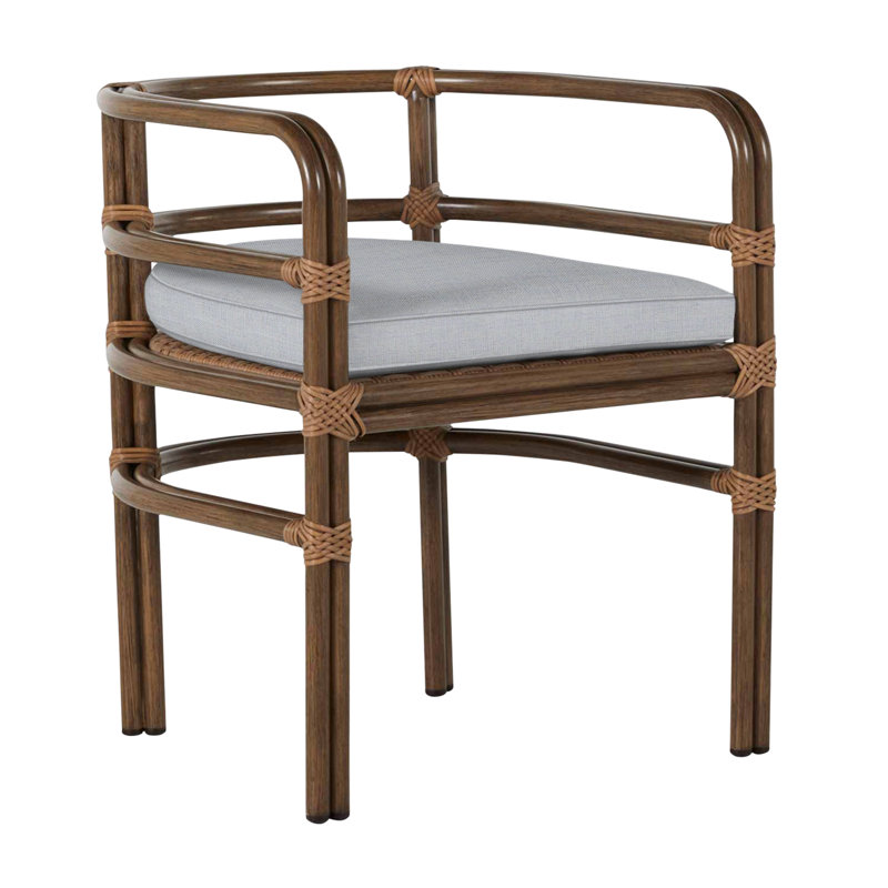 Malibu Arm Chair, Welt, Linen Chambray