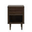 1 table de chevet style Mid-Century, table de chevet ornement en fausse bois noyer, structure, option de ton-329203284