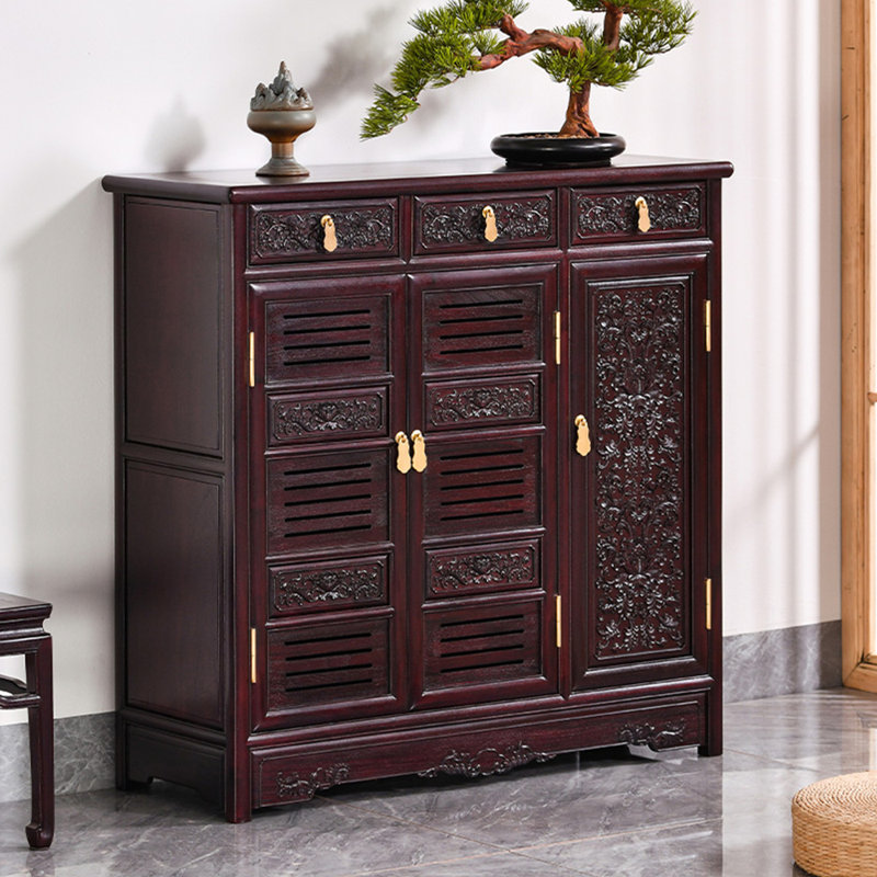 Armoire à chaussures en bois pur