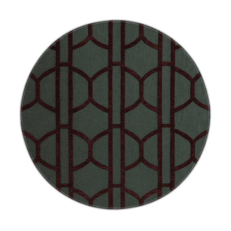 Trellis Gray Indoor and Outdoor Area Rug, Rectangle 3' x 5'