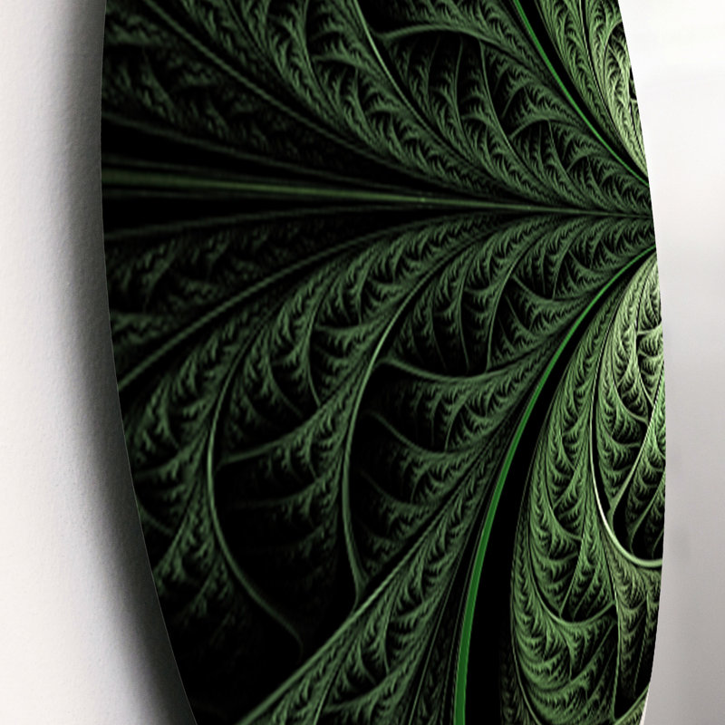 Abstract Wall Decor on Metal, Green