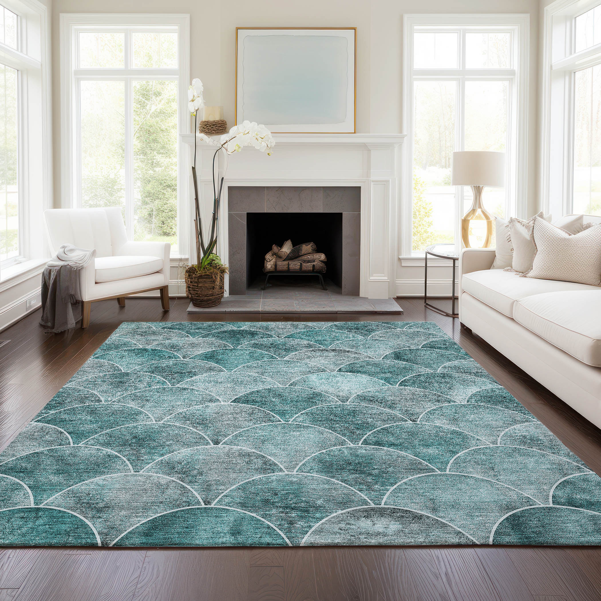 Langley Street Karter Geometric Indoor / Outdoor Rug & Reviews | Wayfair