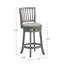 Tabouret de bar et de comptoir pivotant Jovie-219737325-219737334-219737330