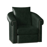 Andre Leather Swivel Armchair
