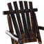 Chaise berçante en bois brun