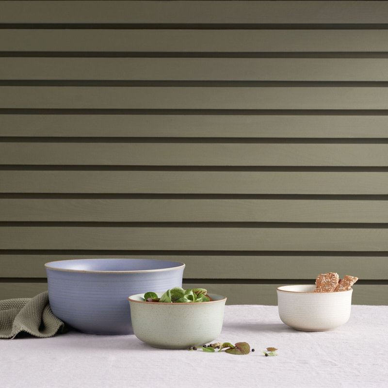 Nature Porcelain Serving Bowl, Green