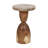 Marguis Hand-Polished Solid Wood Accent Table with Hourglass Petrified Wood Top-1795554219