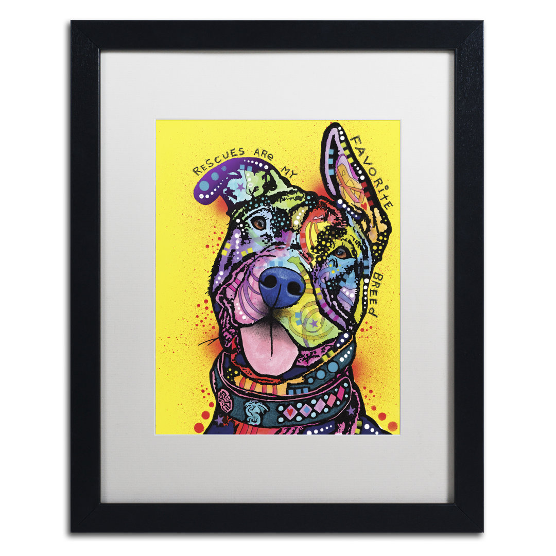 " My Favorite Breed " by Dean Russo Trademark Fine Art Mat 