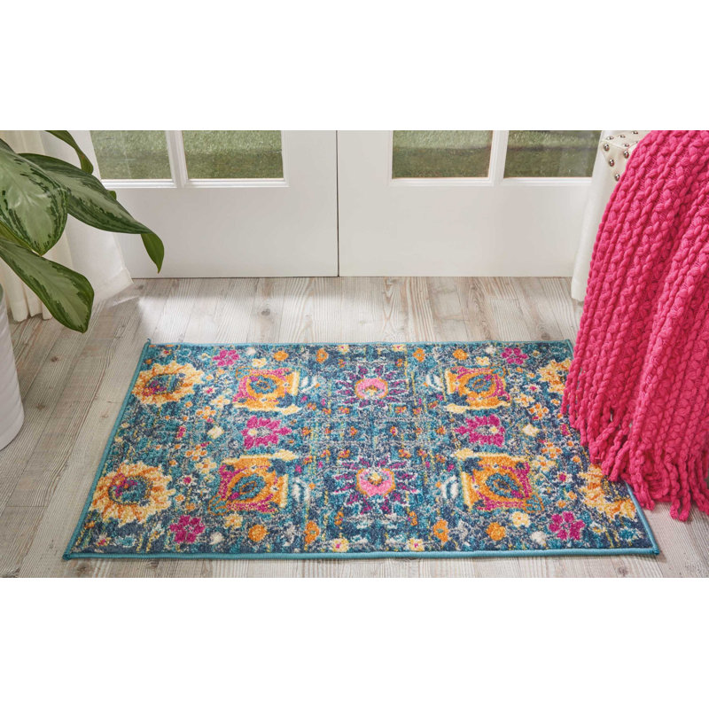 Floral Indoor Rug, Rectangle 22" x 34"