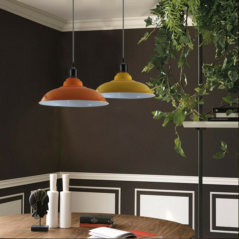 Quinnesec 1 - Light Dome Pendant, Orange