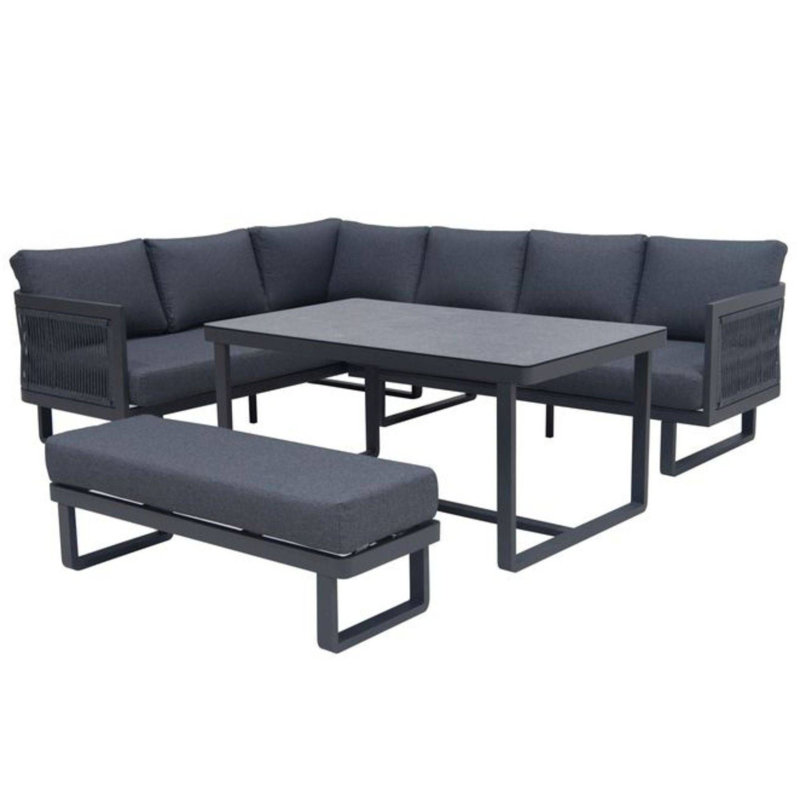6 - Person Patio Dining Set with Rectangular Table , Cushions Included