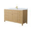 Ensemble de meuble-lavabo simple autoportant 48 po avec plateau en marbre Pendry-125025035-114678687
