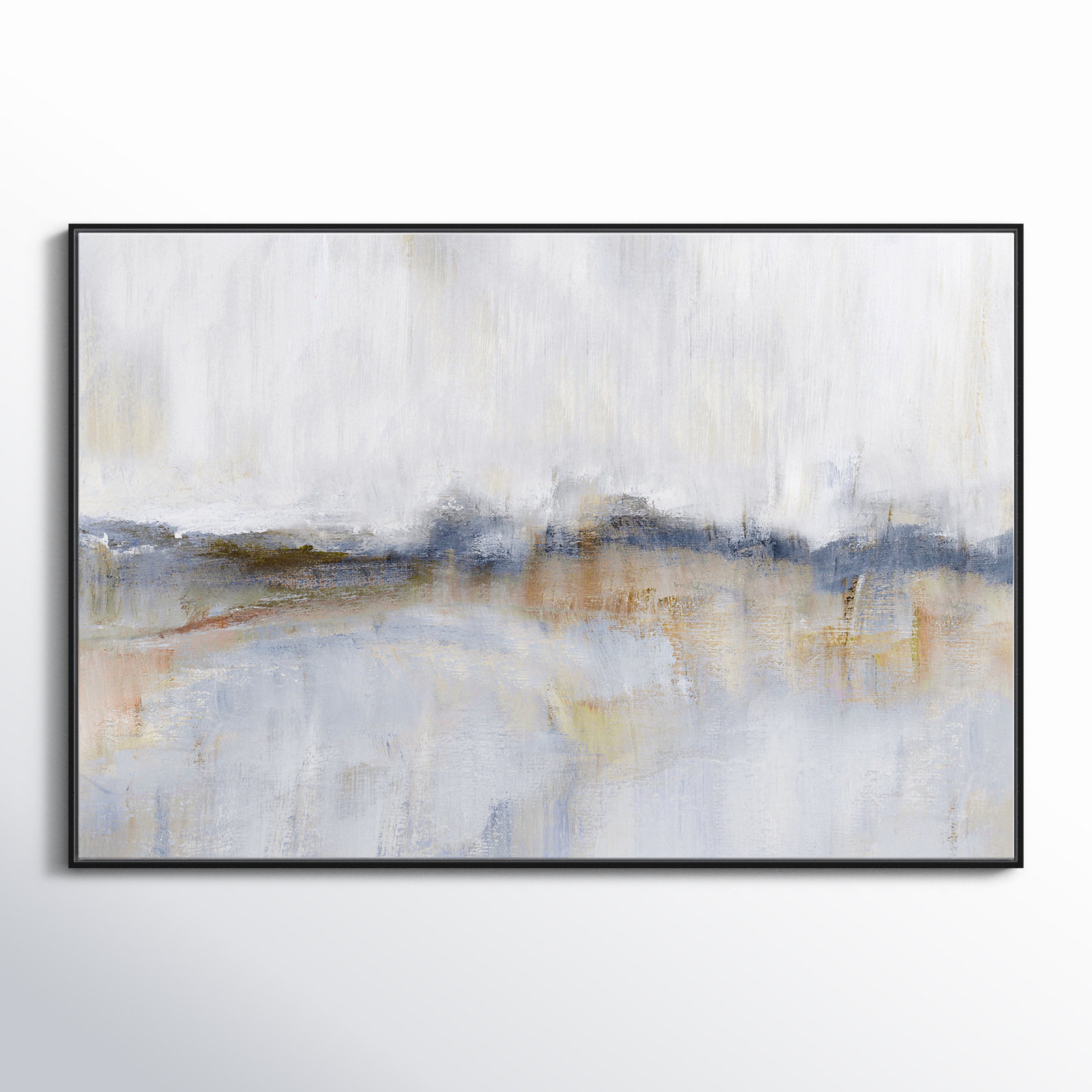 Autumnal Tide by Nan - Floater Frame Print on Canvas, 41.5''H x 61.5''W, Espresso