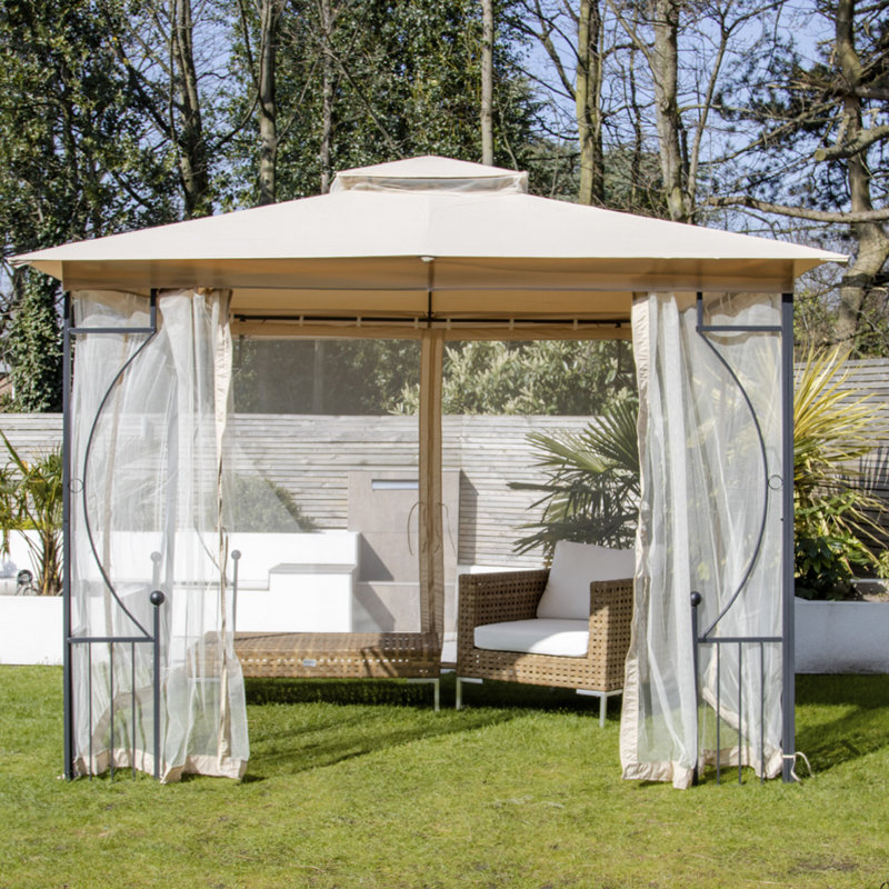 Alberica 3m x 3m Metal Patio Gazebo