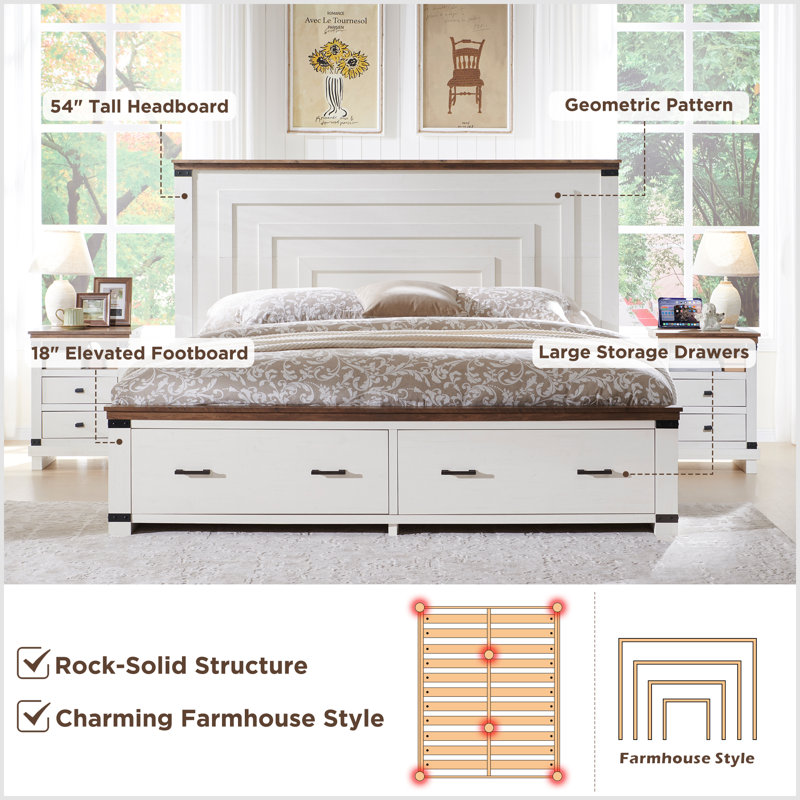 Dazjah Storage Platform Bed, Queen