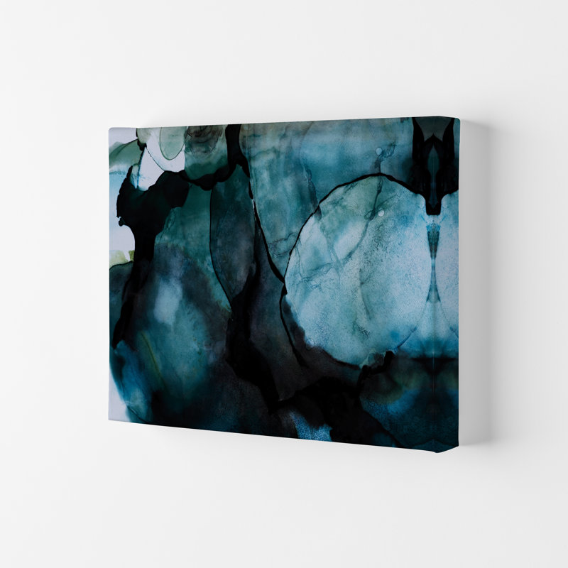 Dark Blue Watercolour Original - Painting, 42cm H x 29.7cm W x 4cm D, No Frame