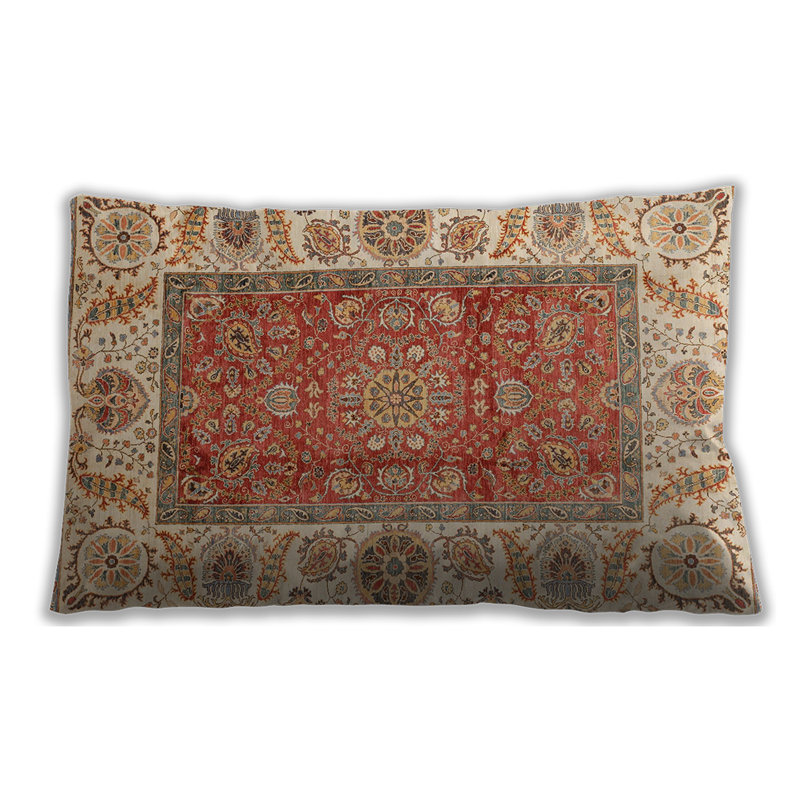 Coussin rectangulaire Abstract 3718, Microsuède
