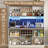 63.05" Bar Cabinet With Outlet, Wine Rack, Drawers And Hook-1408394830