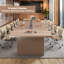 Modern Ergonomic Conference Table With Cable Management