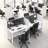Bush Business Furniture Hustle 2 Person Office Cubicle Desk With Storage Set-111233383-111233384
