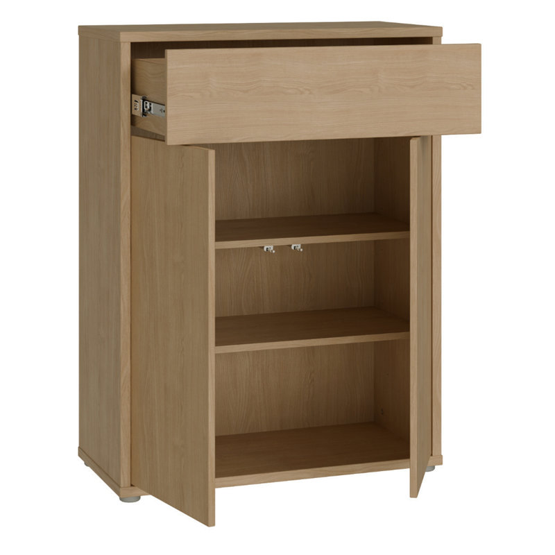 Alice Springs 8 Pair Shoe Storage Cabinet, Brown