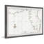 Vintage Map of Florida 1639 - Reproduction d'art graphique sur papier encadré-698722336