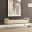 Uttermost Bolster Pearl White Bench