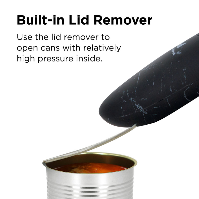 Marble Black Battery Operated Electric Can Opener