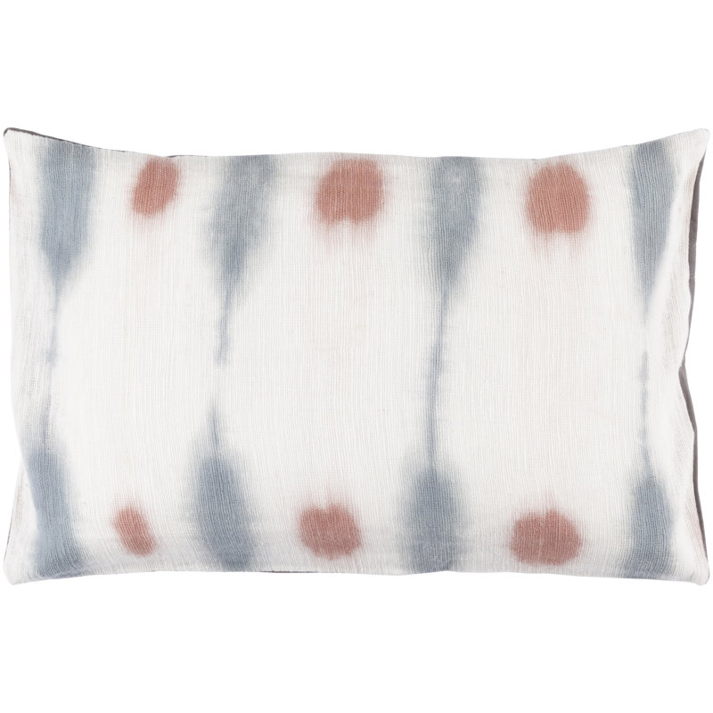 Housse de coussin lombaire en coton Kumo, Neutre / gris