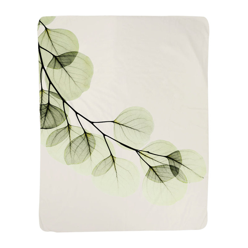 Green X-Ray Of Eucalyptus Standard Throw Blanket