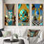 «Golden Spheres Infinity», 3 pièces sur toile-612832438-612832427