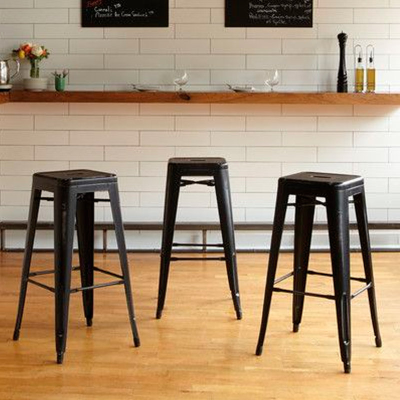 Tabouret de comptoir et de bar, Tabouret de comptoir (assise de 26 po de hauteur), Blanc, 3