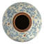 Dolohov Round Decorative Terra-cotta Vase with Transferware Pattern