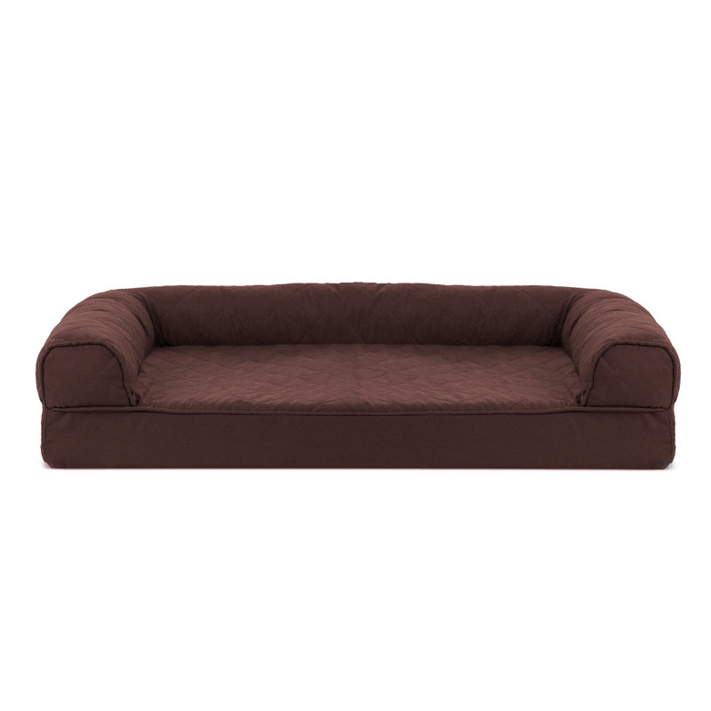 Orthopedic Polyester Pet Bed, Medium (30" W x 20" D x 6" H), Coffee