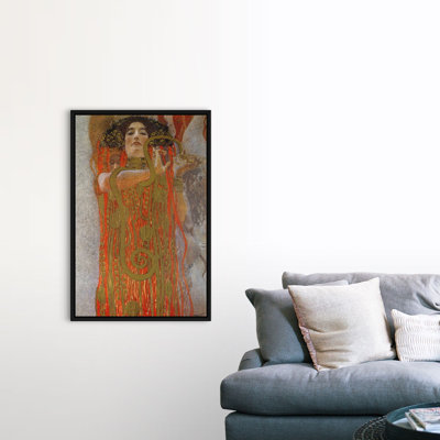 «Hygieia, 1900 7 Détail de la médecine» par Gustav Klimt, reproduction sur toile