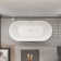 KDK HOME 67 in Freestanding Bathtub Acrylic Deep Soaking Tubs with Overflow