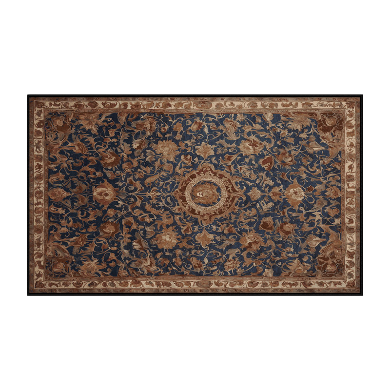 Tapis brun lavable à la machine, Rectangle 2 pi x 3 pi