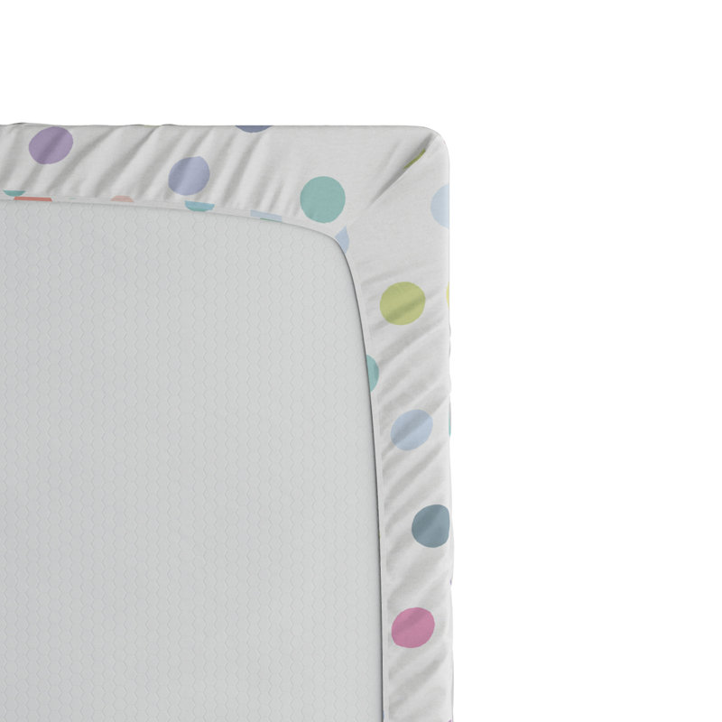 Microfiber Polka Dots Fitted Sheet, Twin XL Fitted Sheet