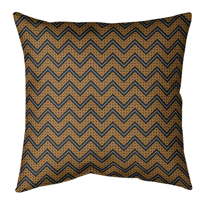 Coussin Rhonda Cheval, Bourre en polyester, Orange, Faux lin