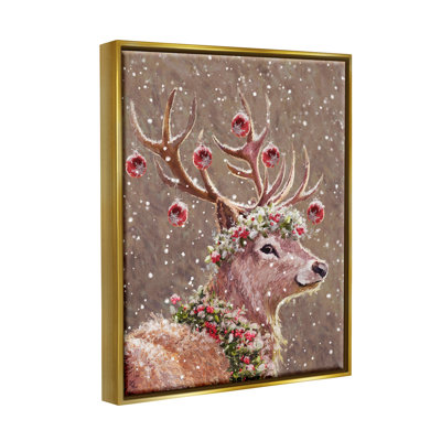 «Deer Antler Holiday Ornaments» par Pip Wilson, peinture