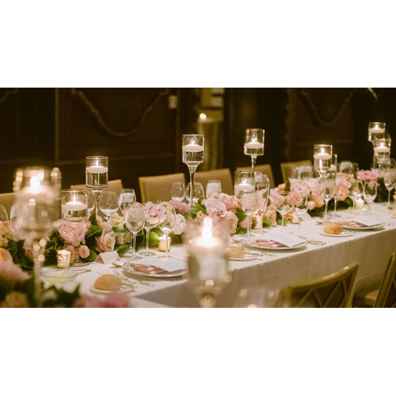 Accessoires de bougie en verre 20 po H
