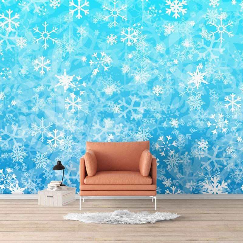 Magnifique flocon de neige floral M02, L 66 po x l 96 po