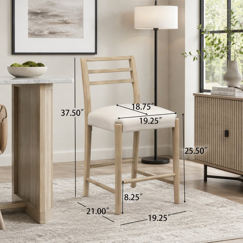 Ensemble de 2 tabourets de bar Farmhouse, 37.5