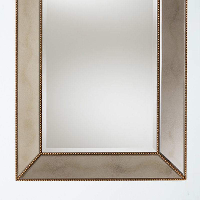 Gavyne Glass Frame Mirror, Gold
