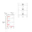 Tablette d'angle moderne avec trois tablettes, noir-1295096415