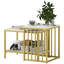 Anastacio 2PC Nesting Tables With Faux Marble Top