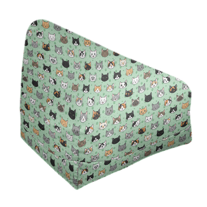 Kitterman Bean Bag Chair & Lounger, No Fill, Green, 86" H x 2" W x 43" D